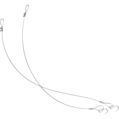 Lithonia Lighting IBAC120 M100 Adjustable Aircraft Cable Hanging Kit with Hook, 10 ft L, For Use With Fluorescent High Bay Light Fixture